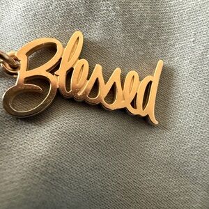 Gold 'Blessed' James Avery charm